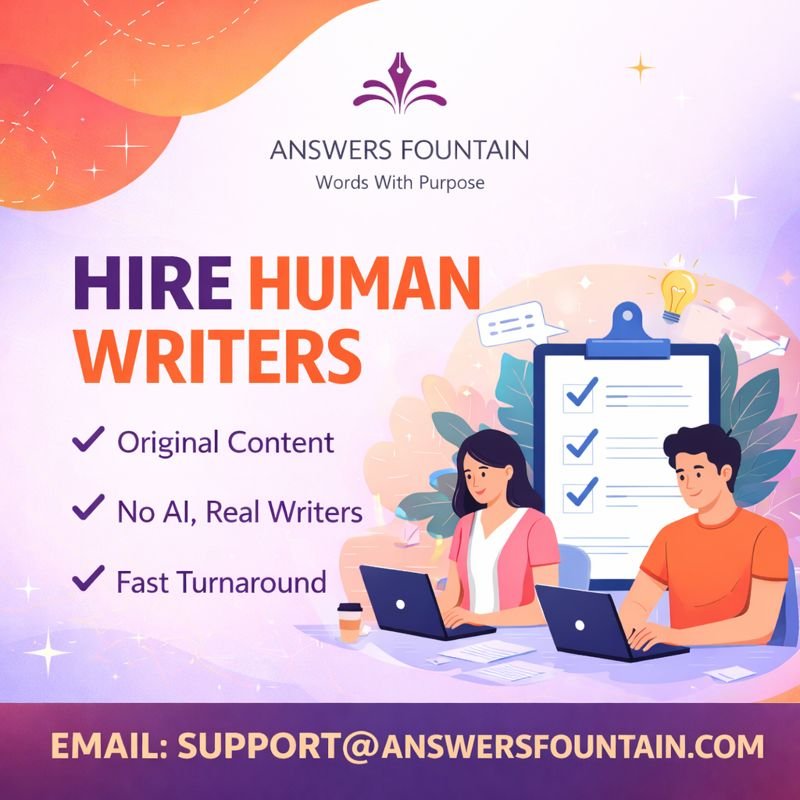Hire human writers for authentic content